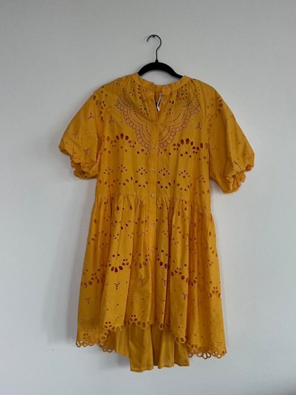 Anthropologie Women's Yellow and Orange Dress